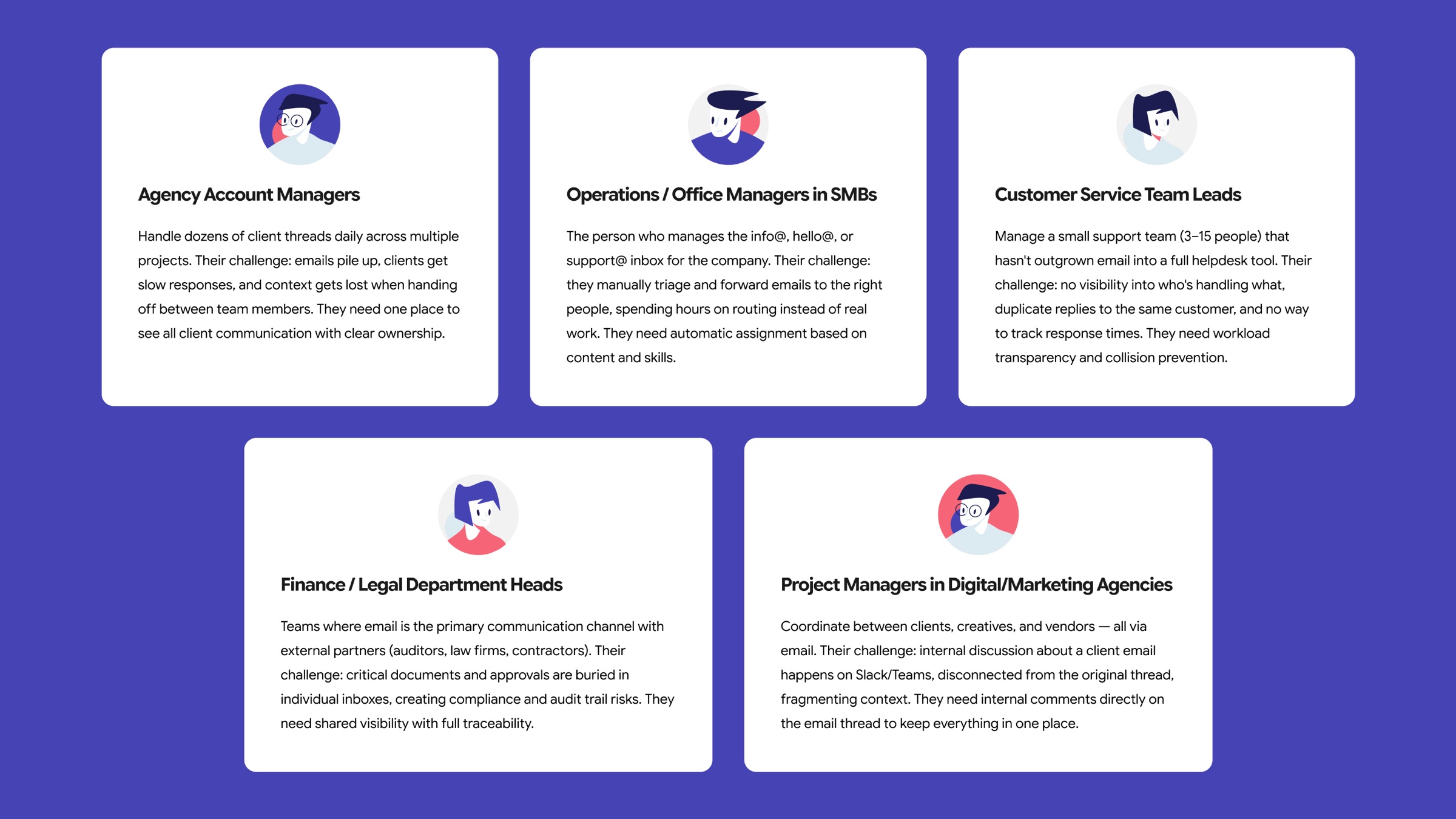 Target Audience — five key segments